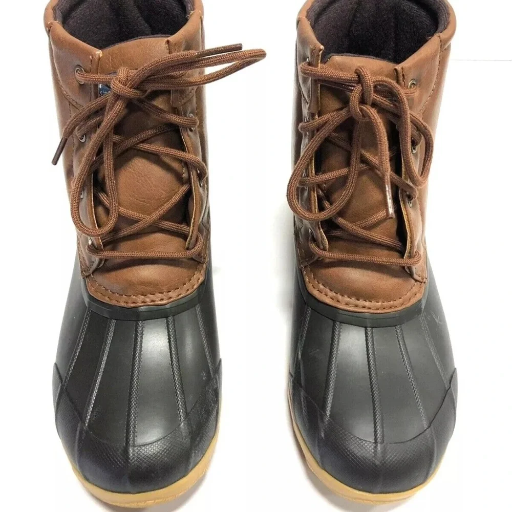 Sperry Big Kids’ Port Brown Waterproof Winter Boots, Boys’ Size 4 M